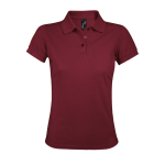Damespoloshirt van polyester en katoen 200 g/m² SOL'S Prime kleur bordeaux achtste weergave