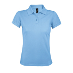Damespoloshirt van polyester en katoen 200 g/m² SOL'S Prime kleur pastel blauw