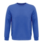 Unisex sweatshirt met logo van eco materialen 280 g/m2 SOL'S Comet kleur koningsblauw derde weergave