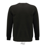 Unisex sweatshirt met logo van eco materialen 280 g/m2 SOL'S Comet achter aanzicht