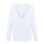 Dames sweatshirt van katoen en polyester 320 g/m2 THC Amsterdam kleur wit tweede weergave