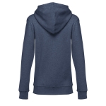 Dames sweatshirt van katoen en polyester 320 g/m2 THC Amsterdam kleur gemarmerd blauw tweede weergave