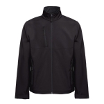 Polyester waterdichte bedrijfsjas 280 g/m2 THC Eanes kleur zwart eerste weergave