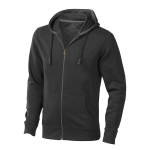Sweater met capuchon van 300 g/m2 katoen en polyester Elevate Life kleur zwart