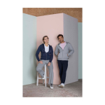 Sweater met capuchon van 300 g/m2 katoen en polyester Elevate Life kleur zand luxe weergave