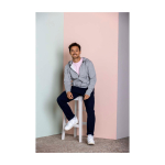 Sweater met capuchon van 300 g/m2 katoen en polyester Elevate Life kleur zand luxe weergave 2