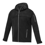 Polyester waterdichte softshell jas met logo Elevate Life 360 ​​g/m2 kleur zwart