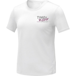 Dames T-shirt van polyester mesh, 105 g/m2 Elevate Essentials kleur wit weergave zeefdruk