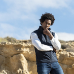 Gerecyclede softshell vest ademend en waterdicht 300 g/m2 MKT Jandro