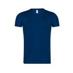 Katoenen bedrukte T-shirt van 150 g/m2 Fruit of the Loom kleur ultramarijn blauw