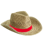 Aangepaste strand lichte toon strohoed Indiana kleur naturel vijfde weergave