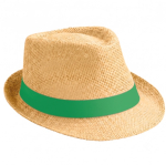Moderne natuurlijk papieren hoed met korte rand Rio Clear kleur camel zesde weergave