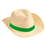 Strohoed met gepersonaliseerd kleurenlint Cancun kleur naturel vierde weergave