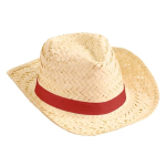 Strohoed met gepersonaliseerd kleurenlint Cancun kleur naturel zesde weergave