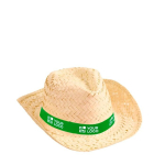 Strohoed met gepersonaliseerd kleurenlint Cancun kleur naturel eerste weergave