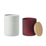 Geurkaarsen bedrukken met duurzame deksels Candlelight Medium kleur bordeaux zesde weergave
