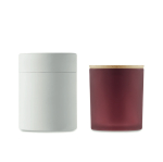 Geurkaarsen bedrukken met duurzame deksels Candlelight Medium kleur bordeaux