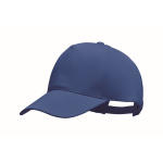 Biologische Katoenen Baseball Cap bedrukken met logo Eco Cap kleur blauw