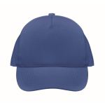 Biologische Katoenen Baseball Cap bedrukken met logo Eco Cap kleur blauw tweede weergave