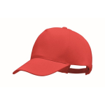 Biologische Katoenen Baseball Cap bedrukken met logo Eco Cap kleur rood