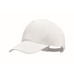 Biologische Katoenen Baseball Cap bedrukken met logo Eco Cap kleur wit