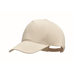 Biologische Katoenen Baseball Cap bedrukken met logo Eco Cap kleur beige