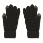 Tactiele RPET-handschoenen met logo printlabel Winter kleur zwart tweede weergave
