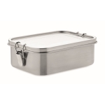 Lunchbox met afscheider 1,2L Inox Space kleur zilver
