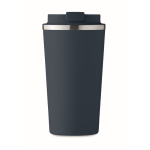 Lekvrije thermische stalen beker 510 ml kleur marineblauw vierde weergave
