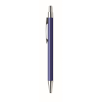 Eco pennen met logo van gerecycled aluminium Recycled Arial kleur koningsblauw derde weergave