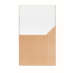 Glazen herdenkingsplaat of trofee op houten voet Commemorative kleur hout tweede weergave