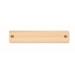 Houten mondharmonica met logo Melody kleur hout derde weergave