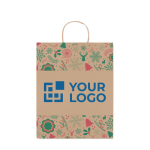Grote papieren draagtas met logo Surprise Large weergave met bedrukking