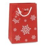 Klein geschenk tasje met logo Snowflake Small kleur rood hoofdweergave