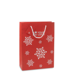 Grote geschenktas met logo Snowflake Large weergave met bedrukking