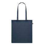 Tas van gerecycled katoen in de kleur 140 g/m² kleur ultramarijn blauw zesde weergave