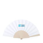 Handwaaier van hout en gerecycled plastic Bomboo RPET met jouw bedrukking