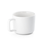 Keramische mok van 230 ml en bamboe deksel Small Cover kleur wit derde weergave