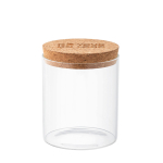Borosilicaatglas voedselpot 700ml Crystal Cookies met afdrukgebied