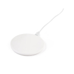 Ronde ultradunne promotionele draadloze opladers Slim kleur wit derde weergave
