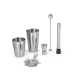 Stalen cocktailset met shaker van 750 ml Sommelier kleur zilver vierde weergave