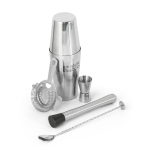 Stalen cocktailset met shaker van 750 ml Sommelier met afdrukgebied