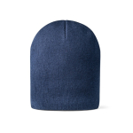 Elastische unisex beanie bedrukken met logo RPET Sweden kleur marineblauw tweede weergave