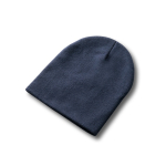 Elastische unisex beanie bedrukken met logo RPET Sweden kleur marineblauw