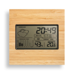 Weerstation bedrukken met bamboe omhulsel voor reclame Bamboo kleur hout