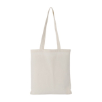 Goedkope katoenen tassen met lange handvatten 180 g/m2 Eco Superb kleur beige eerste weergave