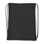 Polyester rugzakje met versterkte hoeken met logo Midtown 210D kleur zwart eerste weergave