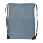Polyester rugzakje met versterkte hoeken met logo Midtown 210D kleur grijs eerste weergave