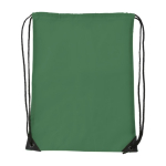 Polyester rugzakje met versterkte hoeken met logo Midtown 210D kleur groen eerste weergave