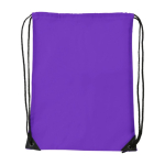 Polyester rugzakje met versterkte hoeken met logo Midtown 210D kleur paars eerste weergave